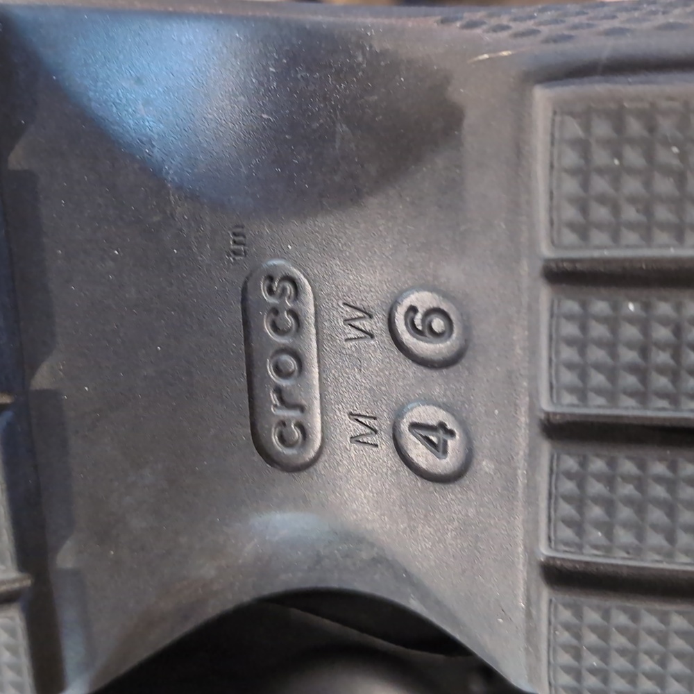 CROCS Black Platform Sandals - Picture 5 of 5